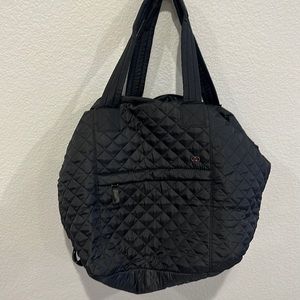 black calia quilted tote bag NWOT
